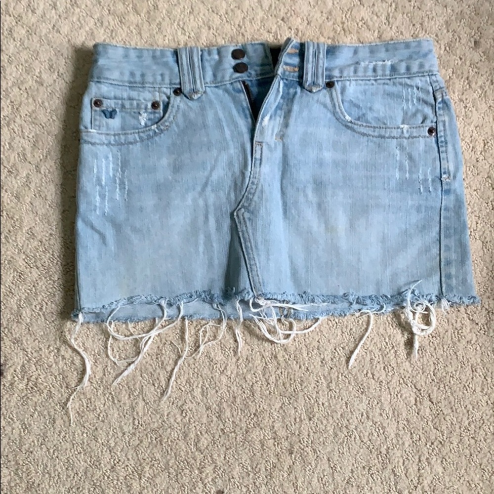 mini jean skirt
